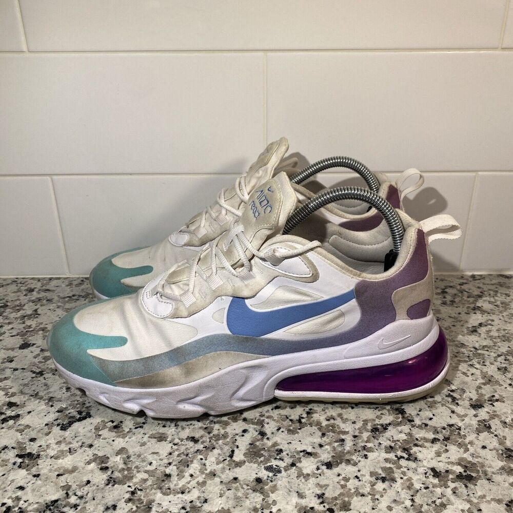 Nike Air Max 270 React Women's Size 10 AT6174-102 White Running Sneakers